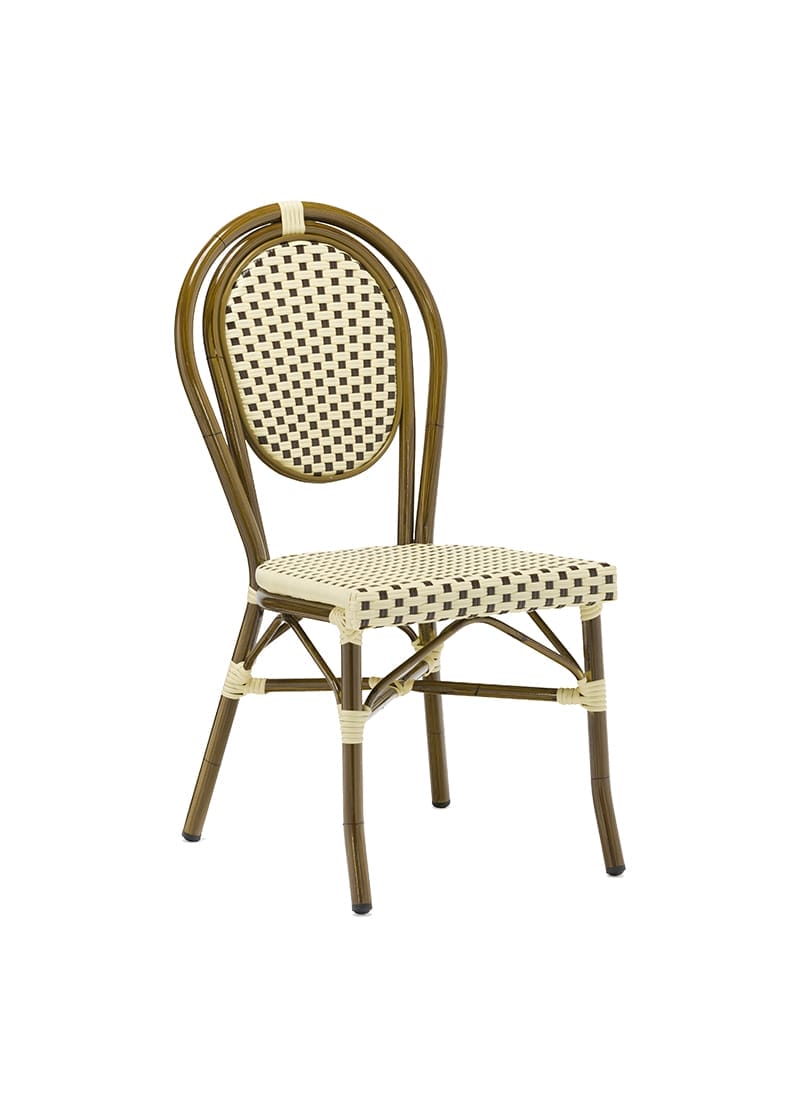 Stol Paris 1 Creme-Brun 1 Stol Paris 1 Creme-Brun